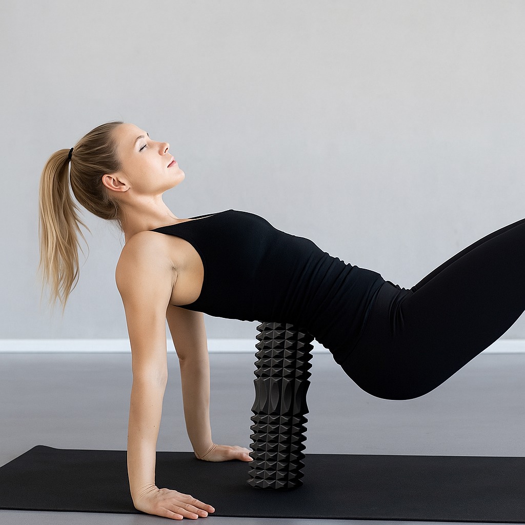 EVA Foam Fitness Back Roll Tri - Foam Roller Trigger Point review and price