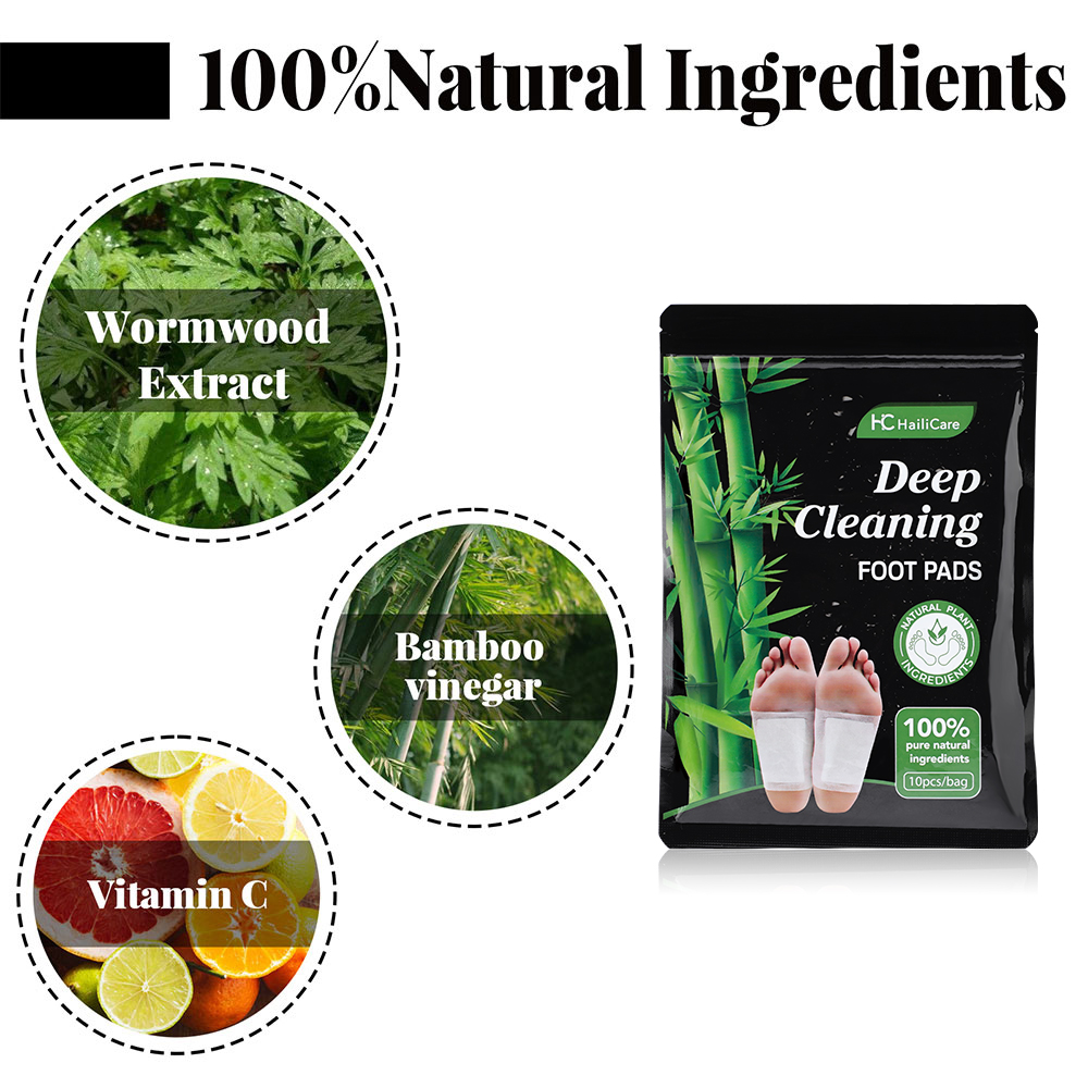 10pcs Mugwort Bamboo Charcoal  - Detox Foot Patch review and price
