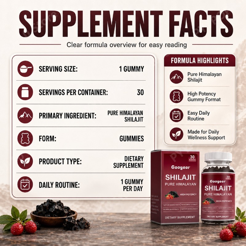Googeer Shilajit Gummies Pure  - Health Wellness Gummies review and price