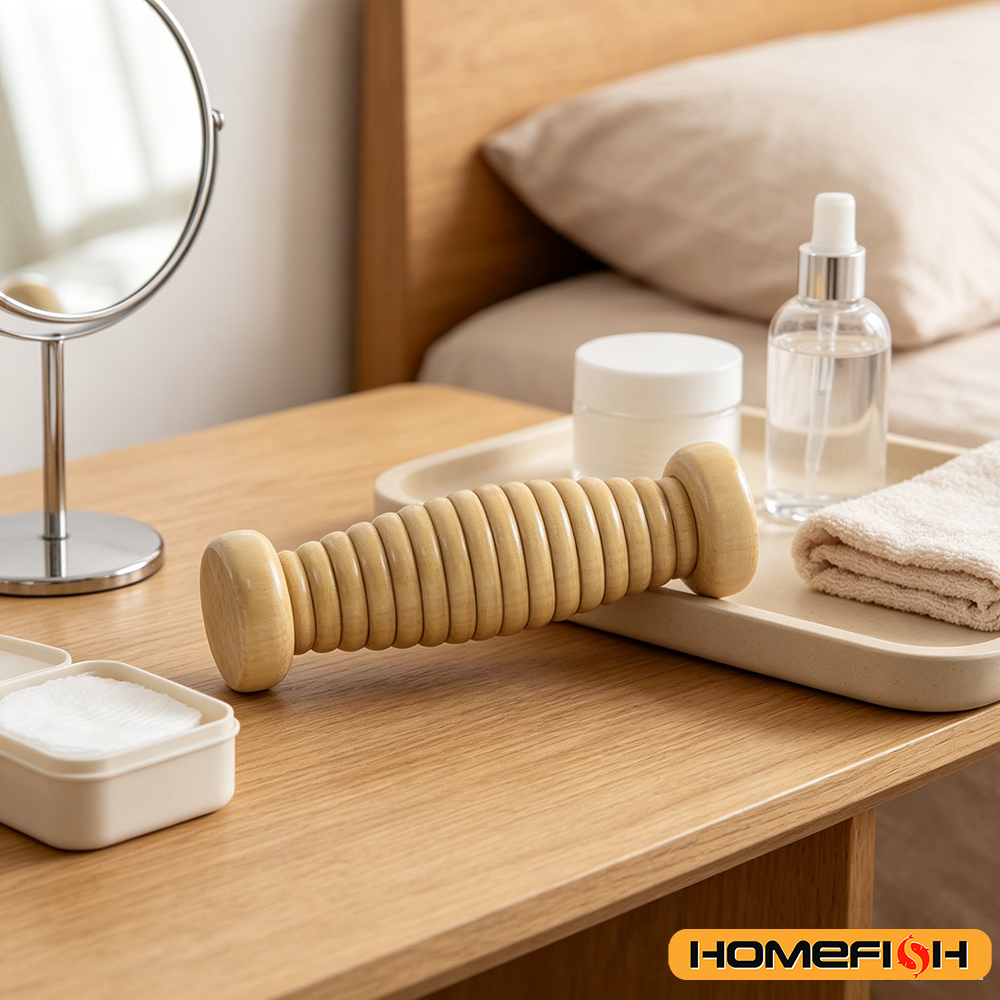 Wooden Massager Body Back Wood - Reflexology Foot Roller review and price